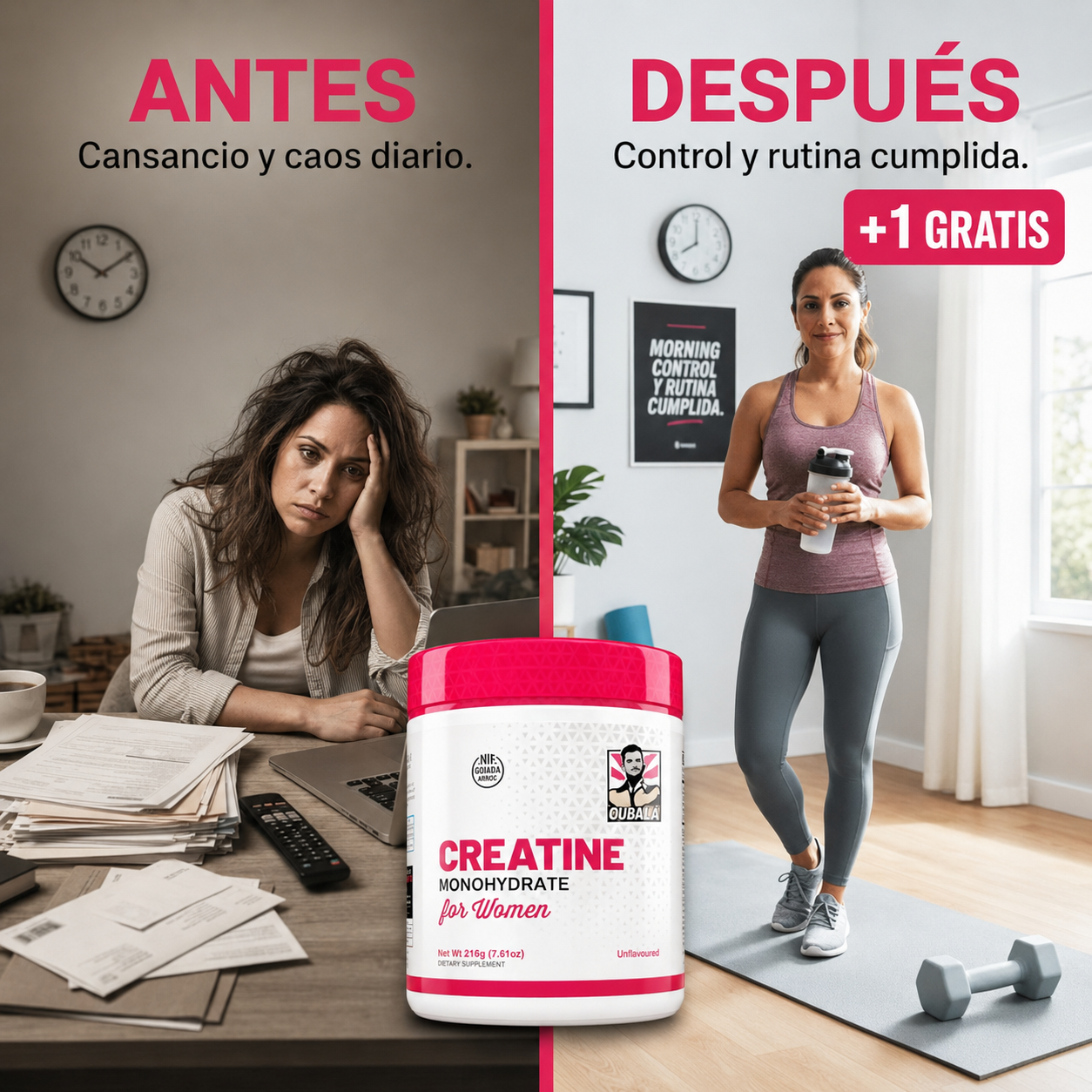Creatina Woman +1 GRATIS