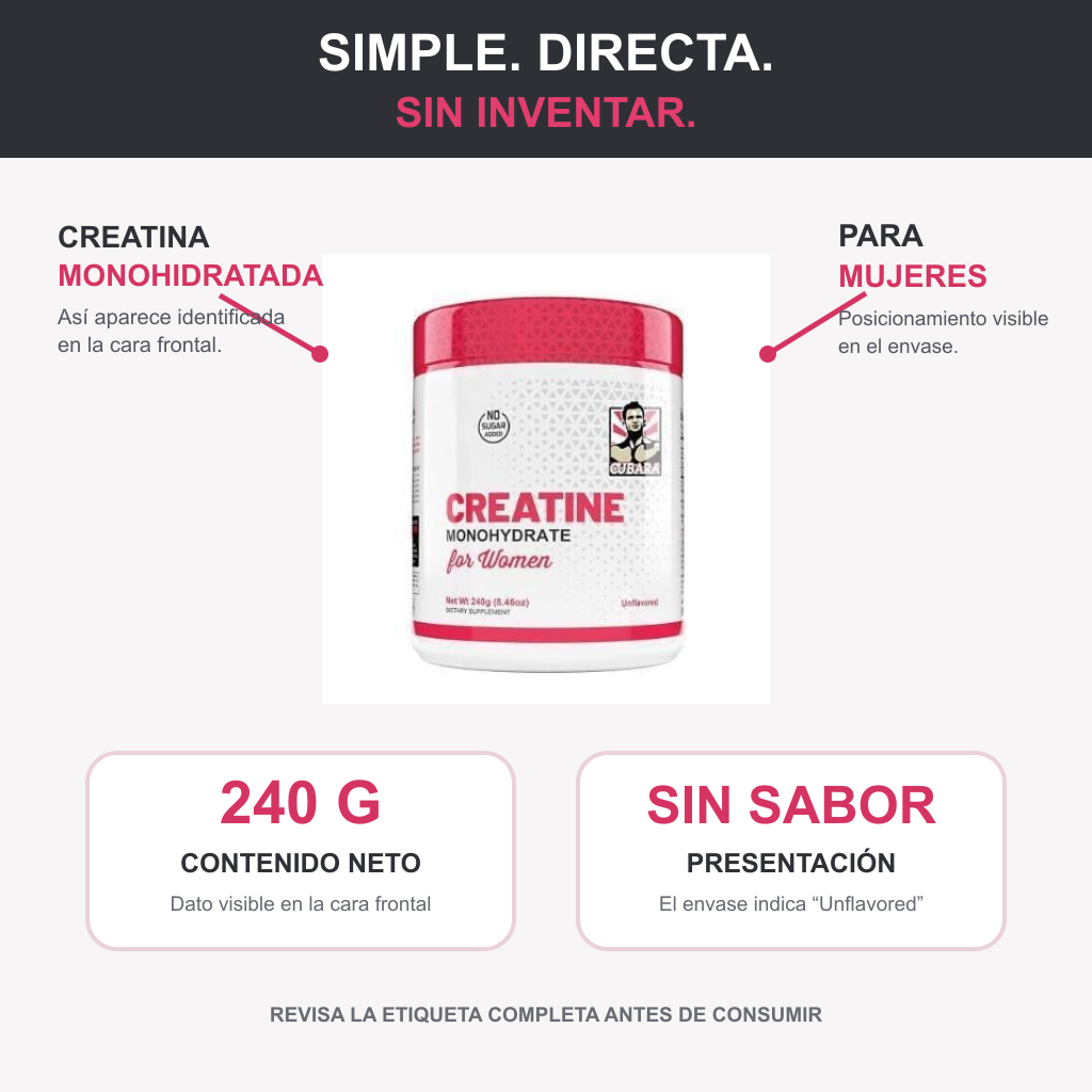 Creatina Woman +1 GRATIS