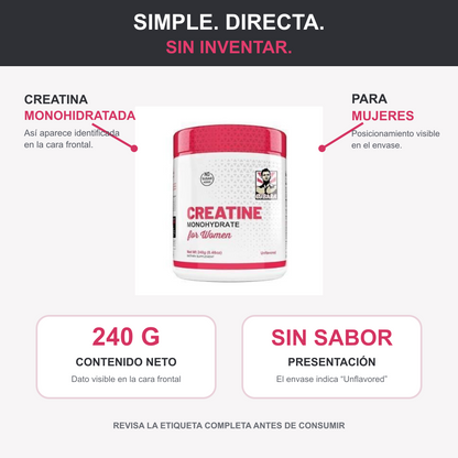 Creatina Woman +1 GRATIS