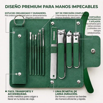 Kit de Manicura Premium Verde