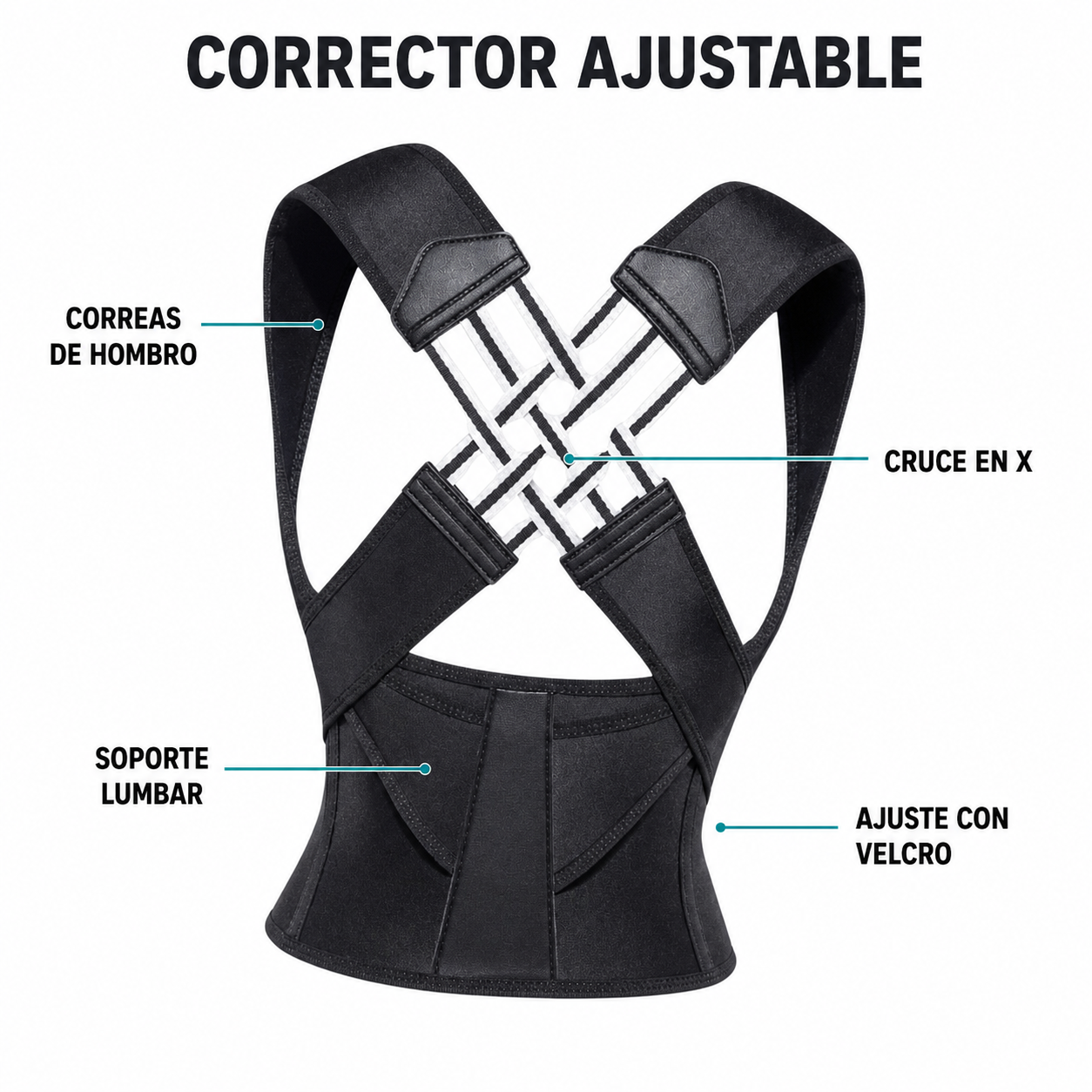Postura Firme - Corrector de Postura Ajustable